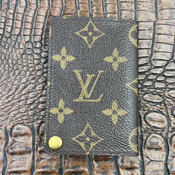 Vintage Louis Vuitton Unisex Monogram Canvas & Leather Accordion Card 💳 Holder - Picture 4 of 10